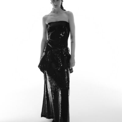 Sid Neigum Rectangular Sequin Strapless Dress - Image 1