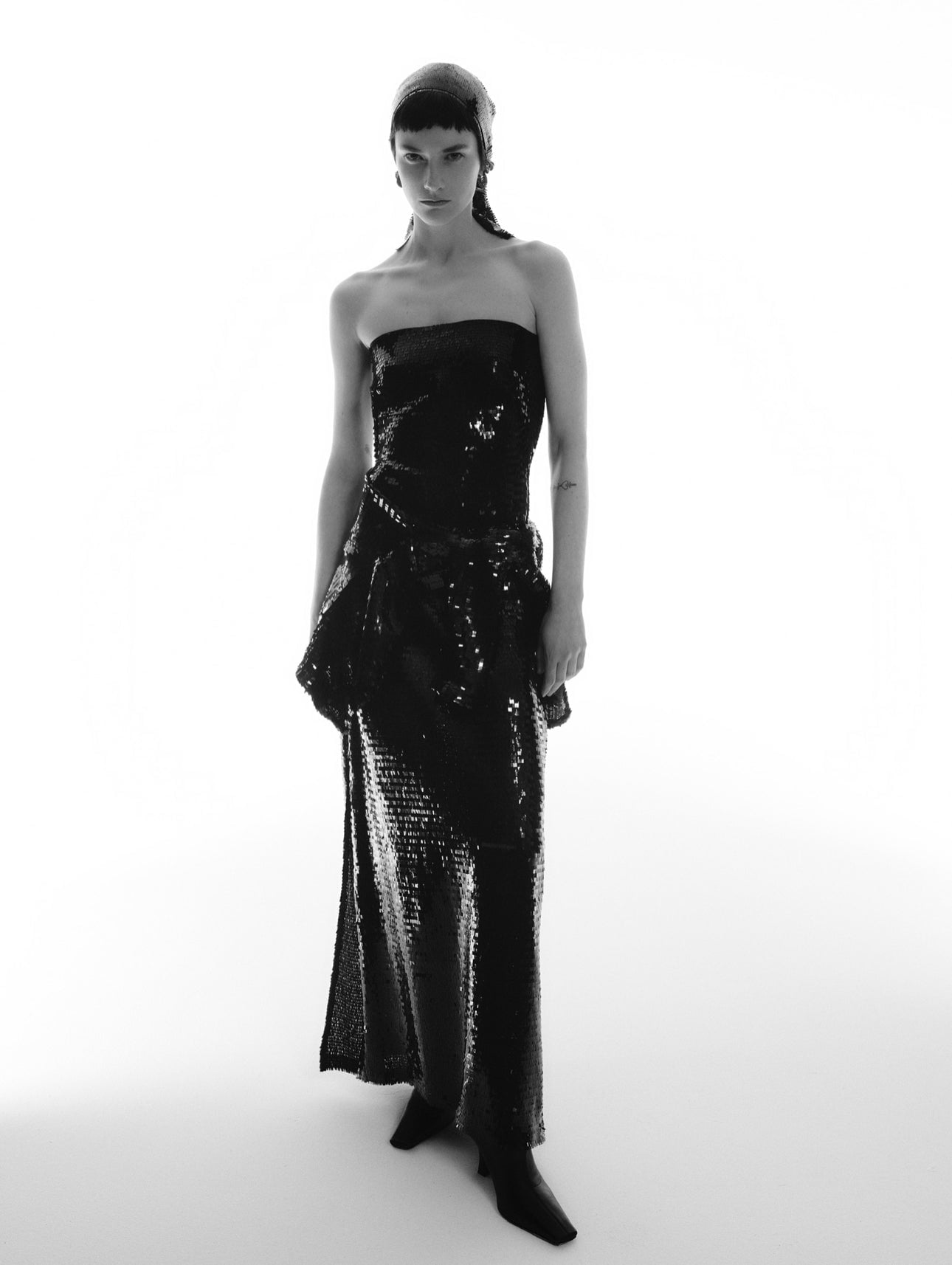 Sid Neigum Rectangular Sequin Strapless Dress - Image 1