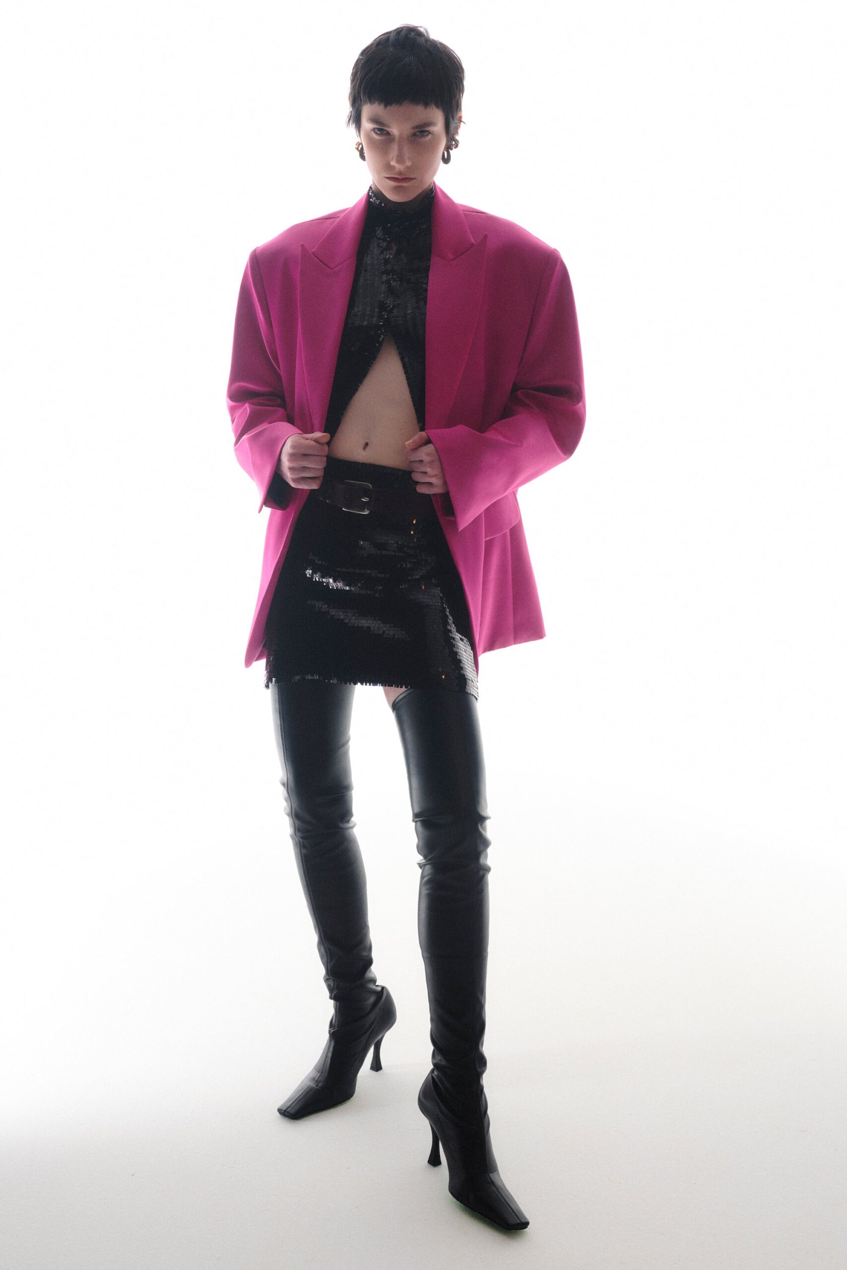 Sid Neigum Rectangular Sequin Mini Skirt - Image 1