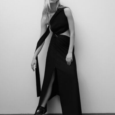 Sid Neigum Knit One-Shoulder Strap Dress - Image 2