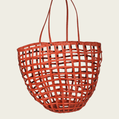 Sensi Studio Leather Basket Bag - Image 1