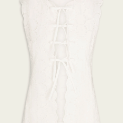 Simon Miller Delilah Eyelet Tie Top - Image 1