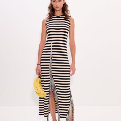 SIMONMILLER Sabine Fringe Knit Dress - Image 1