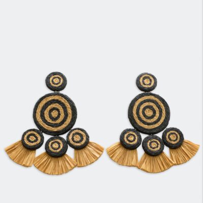 SIMONMILLER Raffia Fringe Deco Earring - Image 2