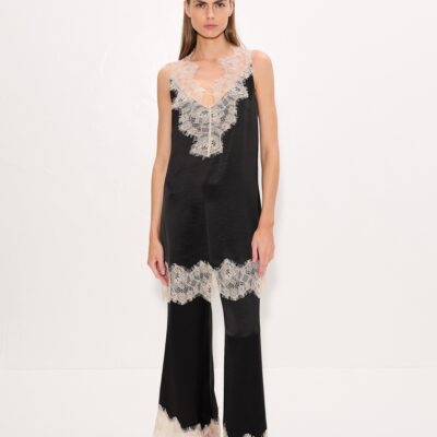 SIMONMILLER Nella Satin Lace Pant - Image 1