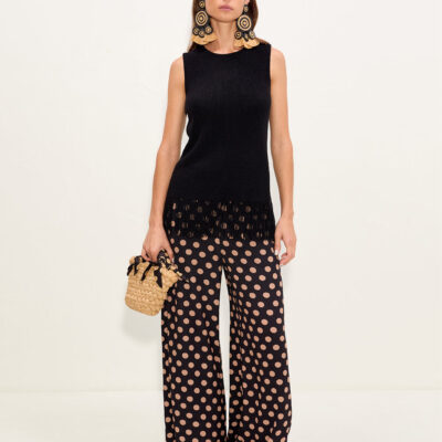SIMONMILLER Nella Crepe Wide Leg Pant - Image 1