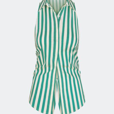 SIMONMILLER Loch Sleeveless Poplin Button Up - Image 2