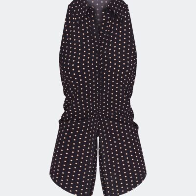SIMONMILLER Loch Sleeveless Crepe Button Up - Image 1