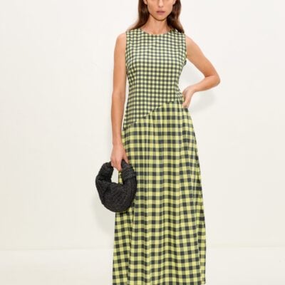 SIMONMILLER Laurel Poplin Midi Dress - Image 1