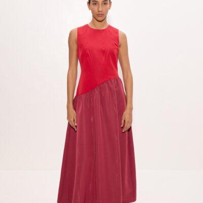 SIMONMILLER Laurel Moire Midi Dress - Image 1