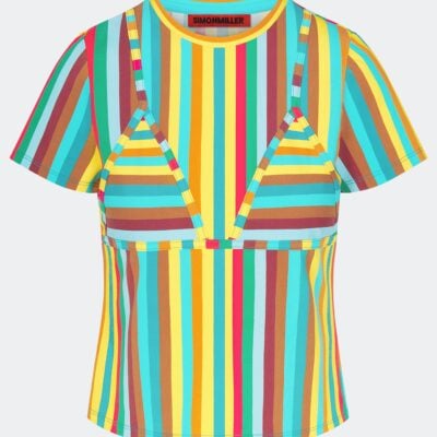SIMONMILLER Kini Striped Tee - Image 1