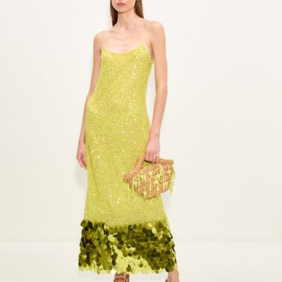 SIMONMILLER Imogen Sequin Midi Dress - Image 2