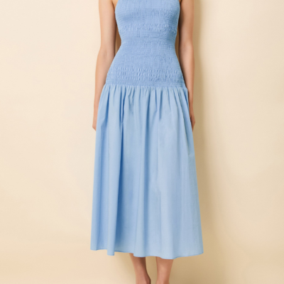 Solid & Striped Vida Dress Poplin Open Water - Image 2