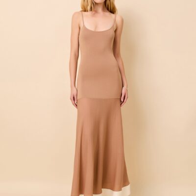 Solid & Striped Tess Dress Camel / Brule - Image 1