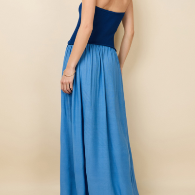 Solid & Striped Strapless Soglio Dress Maritime Navy / Marina Blue - Image 2