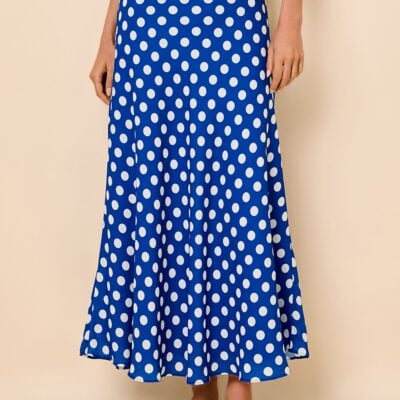 Solid & Striped Selma Maxi Skirt Olympian Blue Polka Dot - Image 2