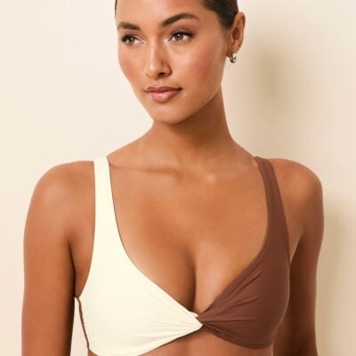 Solid & Striped Perrie Bikini Top Brule / Coconut - Image 2