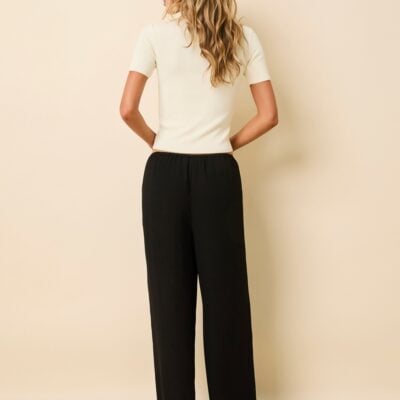 Solid & Striped Monaco Pant Luxe Drape Noir - Image 2
