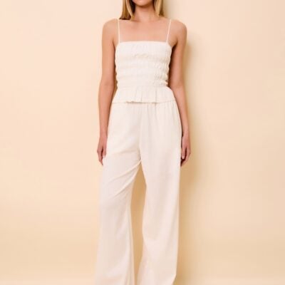 Solid & Striped Monaco Pant Linen Optic White - Image 2
