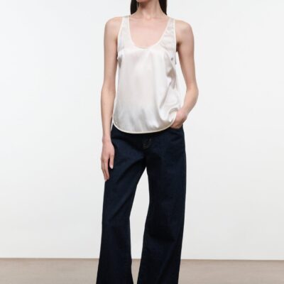 Staud Yves Silk Tank | Ivory - Image 2