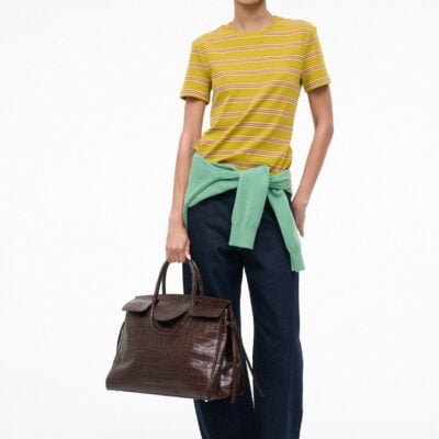 Staud Weekend Crew Tee | Baja Stripe - Image 2