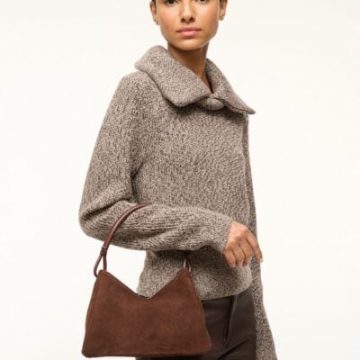 Staud Valerie Shoulder Bag | Mahogany Suede - Image 2