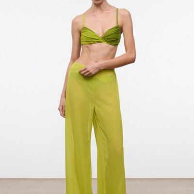 Staud Stroll Coverup Pant | Citron - Image 1
