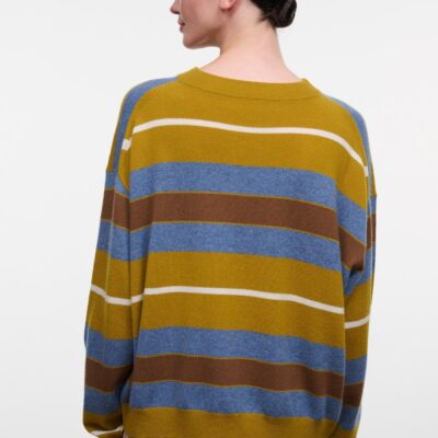 Staud Spencer Cashmere Sweater | Canyon Stripe - Image 2
