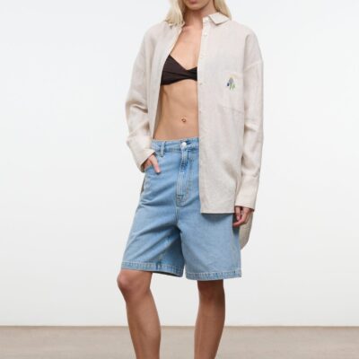 Staud Sandbar Linen Top | Natural - Image 1