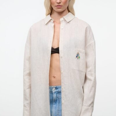 Staud Sandbar Linen Top | Natural - Image 2