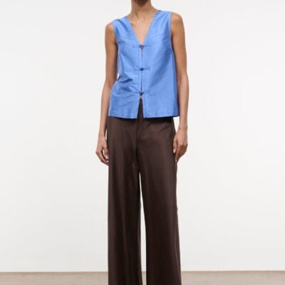 Staud Sami Silk Dupioni Top | Coast - Image 1