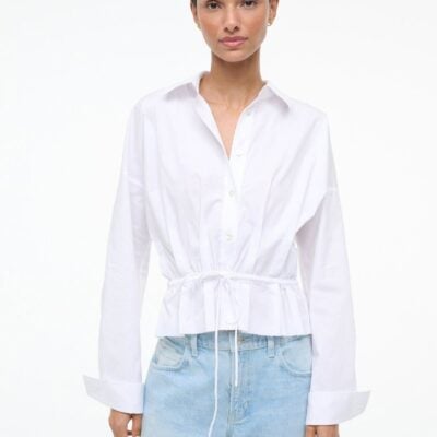 Staud Primrose Shirt | White - Image 1