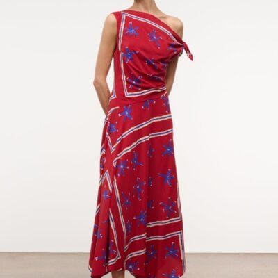 Staud Portia Dress | Painted Foulard - Image 1