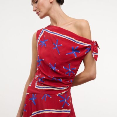 Staud Portia Dress | Painted Foulard - Image 2