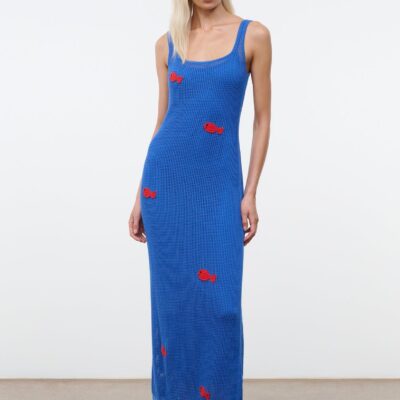 Staud Pietro Dress | DA Adolfo Blue - Image 1