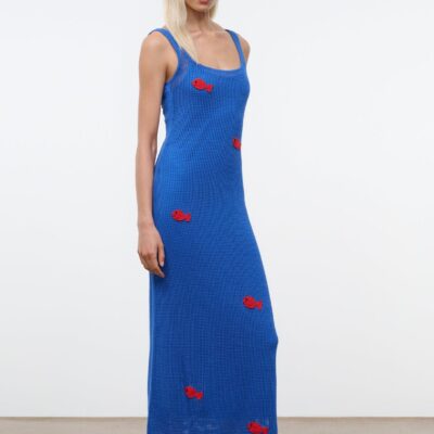 Staud Pietro Dress | DA Adolfo Blue - Image 2