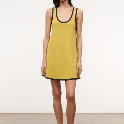 Staud Piazza Dress | Citron Navy Reversible - Image 1