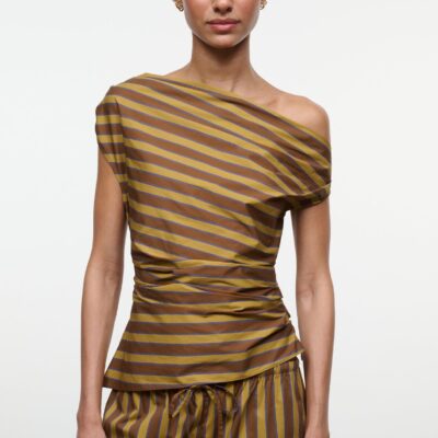 Staud Phare Top | Cigar Stripe - Image 1
