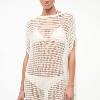 Staud Oriya Coverup Dress | Ivory - Image 2