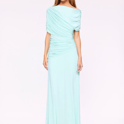 Suboo Emily Draped Ruched Maxi Dress - Image 1