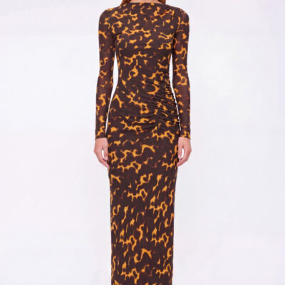 Suboo Biba Long Sleeve Ruched Maxi Dress - Image 1
