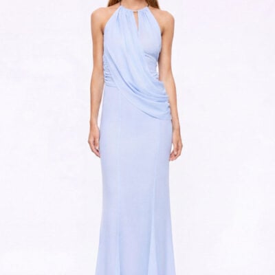 Suboo Annalese Draped Gown-Ice Blue - Image 1
