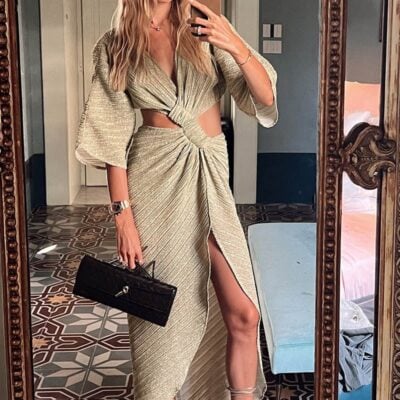 Suboo Stevie Cross-Over Midi Dress - Image 2