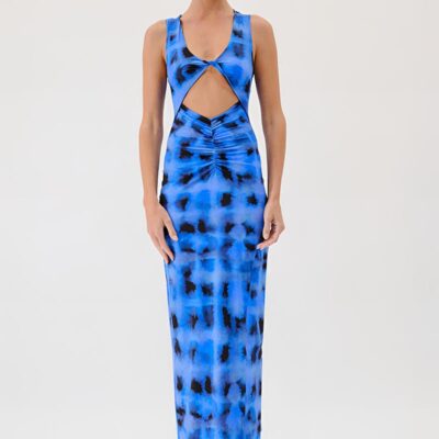 Suboo Shibori Sleeveless Reversible Twist Front Maxi - Image 1