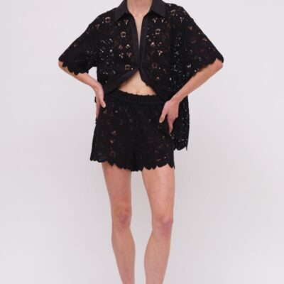 Suboo Rocky Embroidery Crochet Short - Image 1