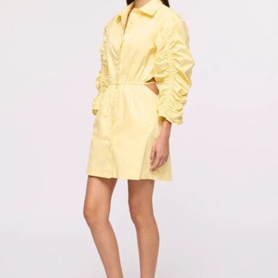 Suboo Robin Cut-Out Mini Shirt Dress - Image 2