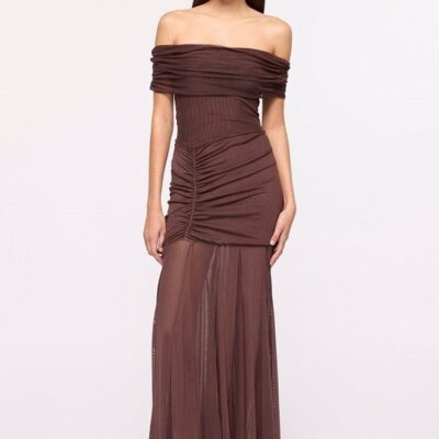 Suboo Phoenix Bustier Maxi Dress-Chocolate - Image 1