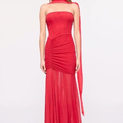 Suboo Phoenix Bustier Maxi Dress with Removable Scarf and Sash - Image 1