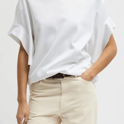 Tibi Active Knit Easy Drape Sleeve T-Shirt - Image 2