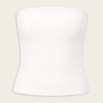 Tibi Ribbed Sweater Tube Top - Image 1